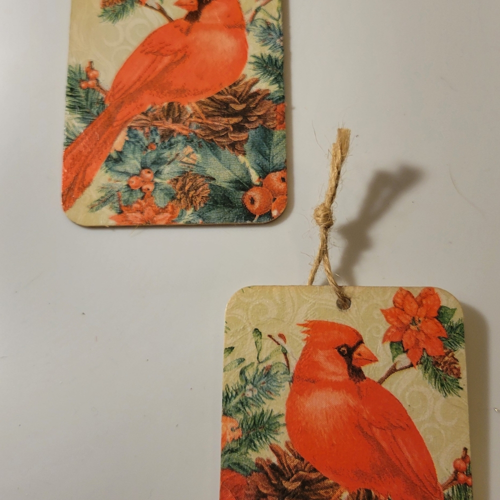 Cardinal Bird Hanging Ornaments
